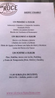 El Cruce menu