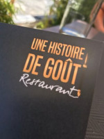 Une Histoire De Gout menu