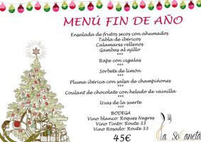 La Solaneta menu