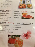 Santo Sushi menu