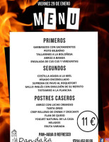 Erandio Dandaka Jatetxea menu