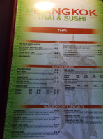 @bangkok Thai Sushi menu