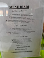 La Vall menu