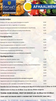 Cafe-zaal Geraats Grathem menu