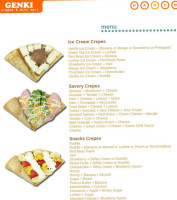 Genki Crepes Mini Mart menu