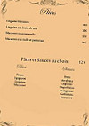Casa-Mia menu