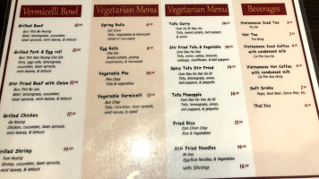 Mpm Pho menu