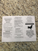 Ciesluk's Market menu