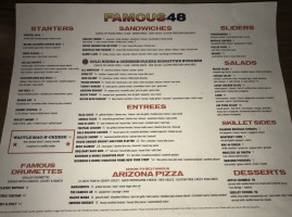 Famous 48 menu