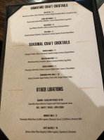 Cork And Rye menu
