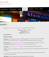 Blush Blu menu