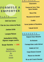 Restaurant Traiteur la Foret menu