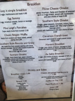 Wolfs Den menu