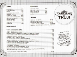La Taberna Del Truji menu