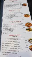 Pho Bo menu