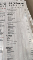 Taberna Da Bouza menu