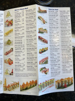 Fontana Sushi menu