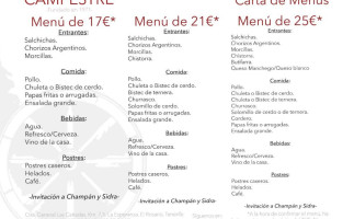 BodegÓn Campestre menu