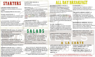 Rockwell's Neighborhood Grill menu