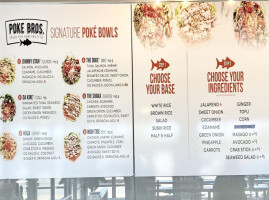 Poke Bros. menu