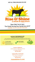 Rise Shine A Steak And Egg Place food