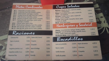 Cafeteria Mayoral menu