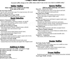 The Waffle Window menu