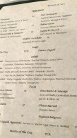Villa Erasmo menu