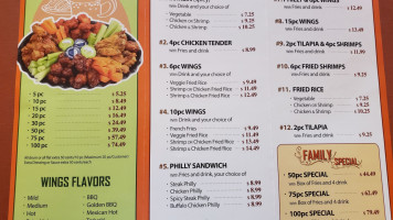 Wings And Philly menu