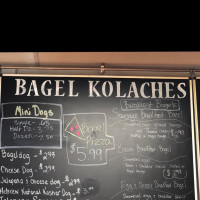 The Hot Bagel Shop menu