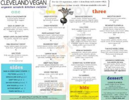 Cleveland Vegan  menu