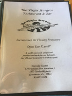 The Virgin Sturgeon Marina menu