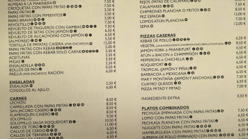 Moyano menu