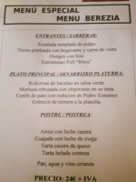 Poli Jatetxea menu