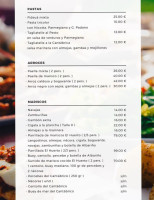 Parrilla El Huerto menu