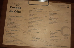 Hostal Posada De Oitz Oitzeko Ostatua menu
