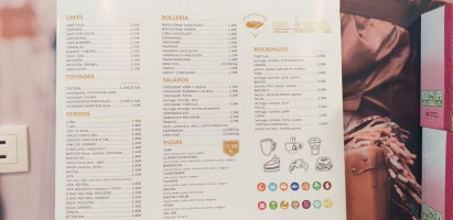 Pan Y Canela menu