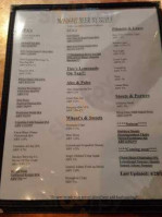 The Tavern Downtown menu