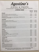 Agostino's Pizza Pasta menu
