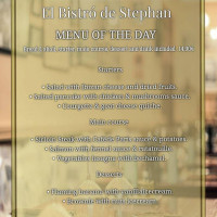El Bistro De Stephan menu