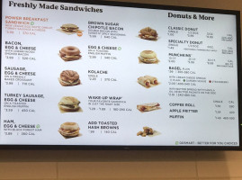 Dunkin' menu