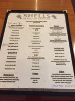 Sea Shells Seafood Express menu