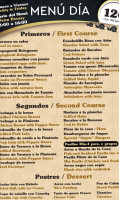 Meson Los Caracoles menu