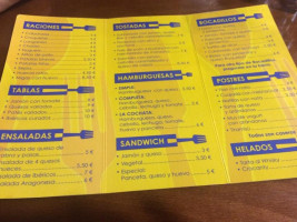 Bar Restaurante La Cochata menu