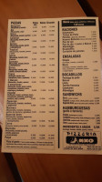 Pizzería Anxo menu