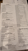 Nickys Thai Kitchen menu