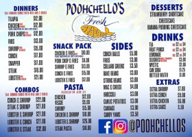 Poohchello's menu