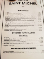 Le Saint Michel menu