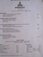 Loudon Country Club menu