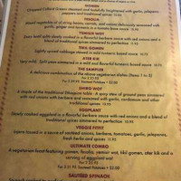 Taste Of Ethiopia Ii menu